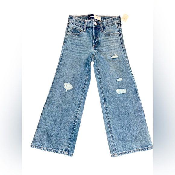 Old Navy Other - Old Navy Toddler Distressed Blue Wide-Leg Jeans